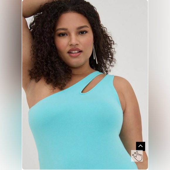 Torrid sz 5 Foxy One Shoulder Cutout Top NWT - Picture 3 of 8